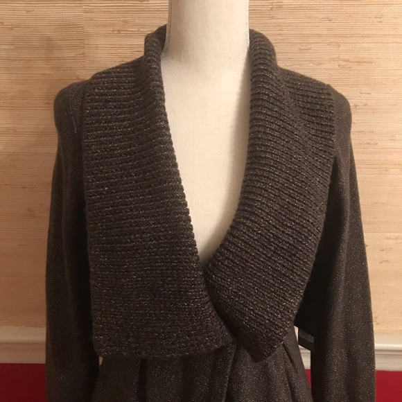 NWT Classiques Entier Sweater Blazer (Brown, XS) - Picture 2 of 8